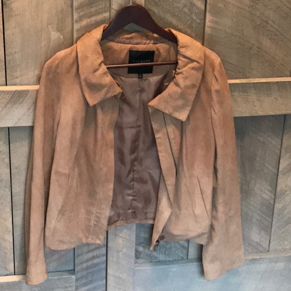 talbots suede jacket
